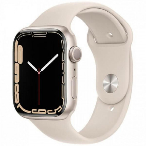 Apple Watch Series 7 GPS 45mm Starlight Aluminum Case With Starlight Sport Band (MKN63) б/у